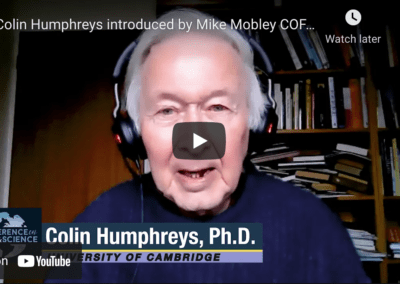 Colin Humphreys introduced by Mike Mobley COFAS 2021