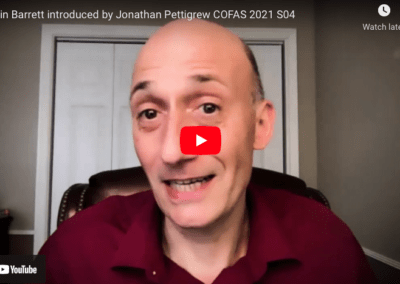 Justin Barrett introduced by Jonathan Pettigrew COFAS 2021